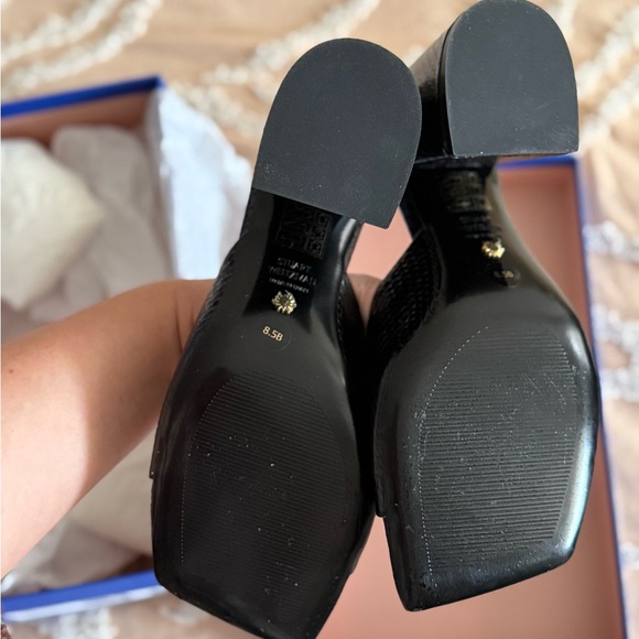 Stuart Weitzman Tia 85 lizard-effect leather sandals 8,5 - Picture 4 of 5